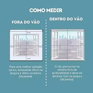 como medir cortina para janela