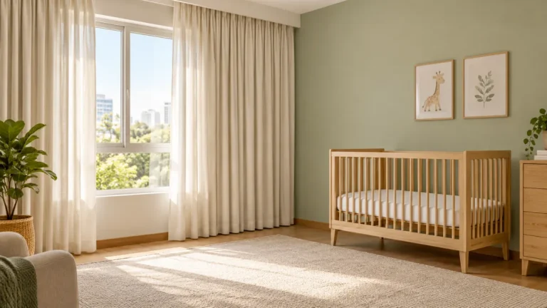 cortina para quarto de bebê