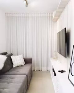 cortina moderna para sala pequena