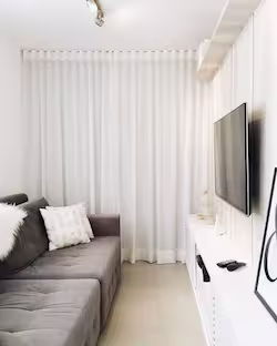 cortina moderna para sala pequena