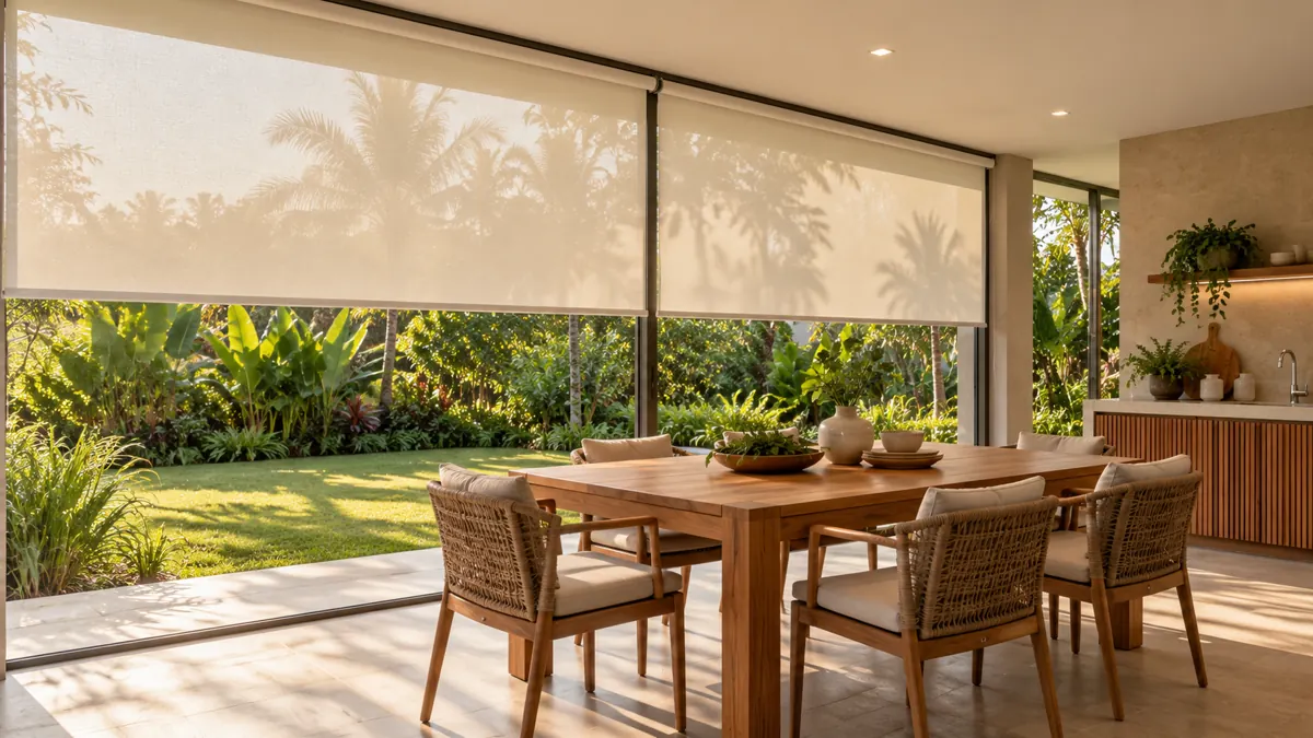 cortinas para área gourmet